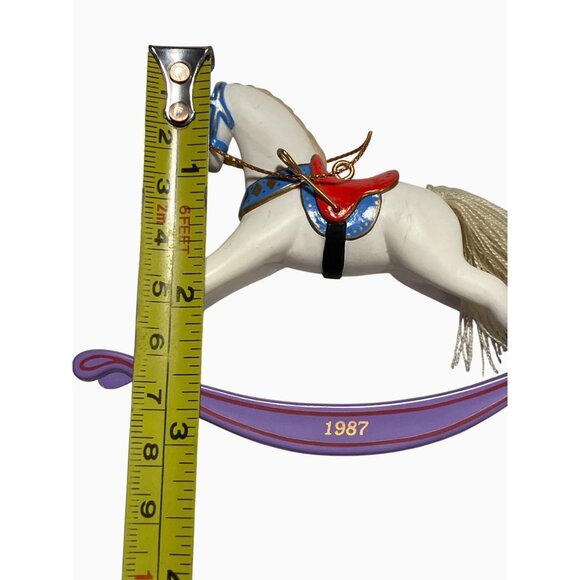 Hallmark 1987 Rocking Horse Handcrafted Ornament Collectors Series - Picture 8 of 13